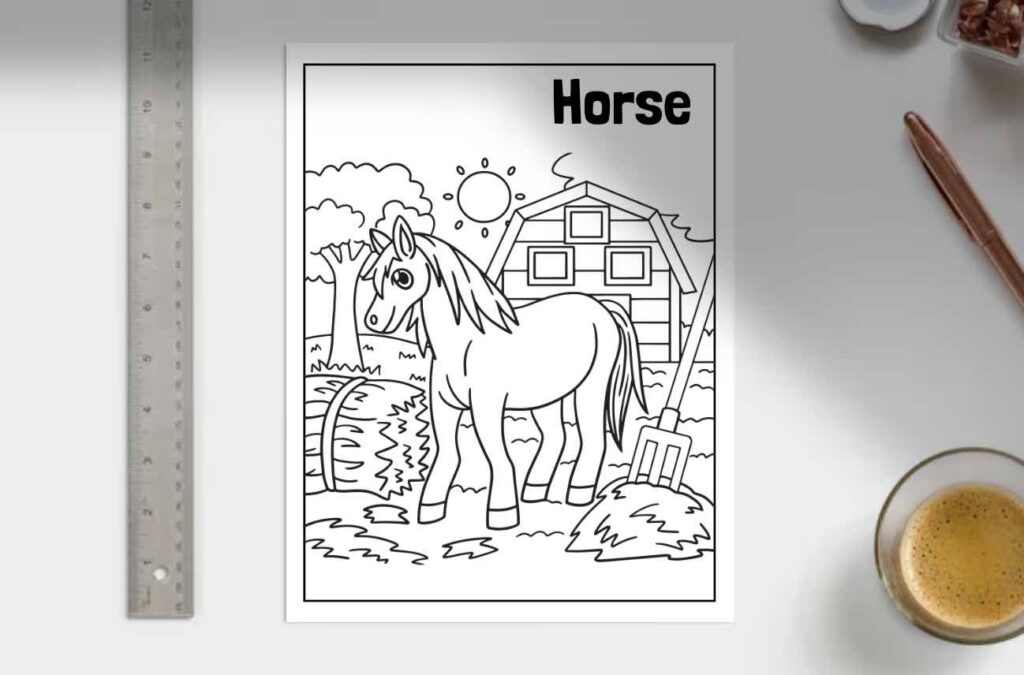 Download A Free PDF Of A Horse Coloring Page Download A Free PDF Of A Horse Coloring Page