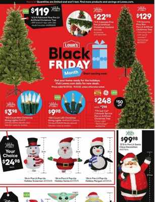 lowes 2022 pre black friday flyer page one