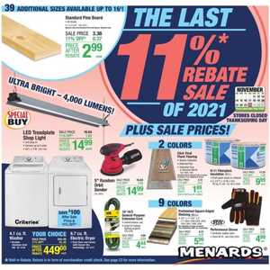menards 2021 front page flyer