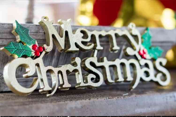 merry christmas decorative sign